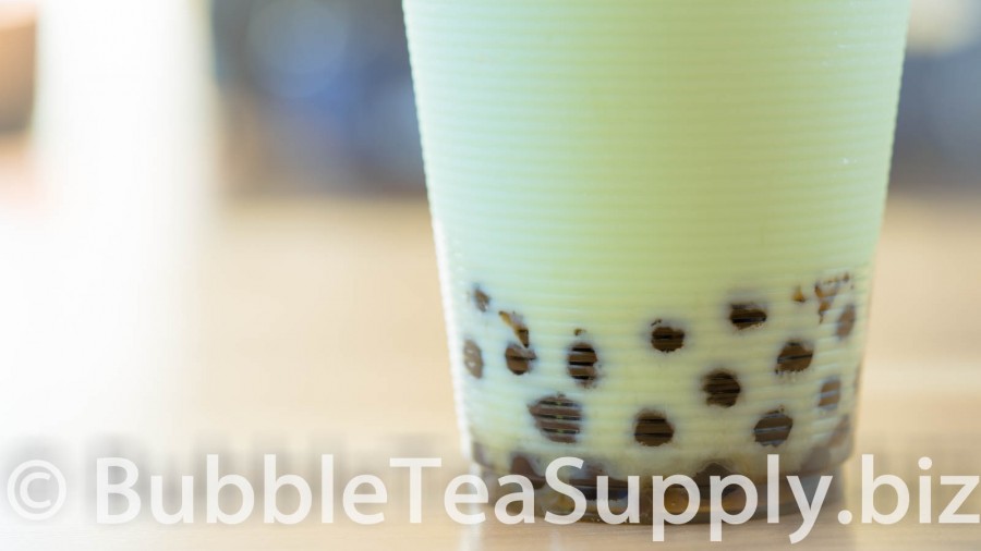 Honeydew Bubble Tea with Boba - 2