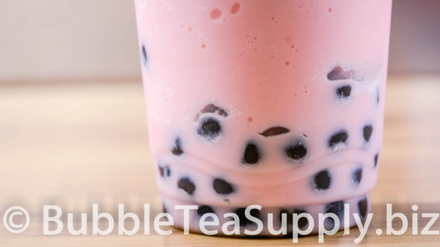 Starwberry Bubble Tea with Boba Tapioca Pearls - 3