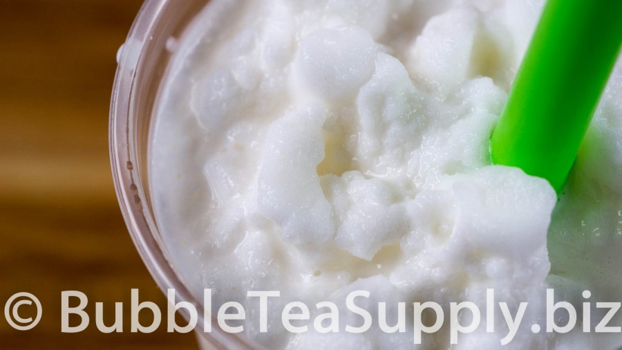 Coconut Bubble Tea with Boba Tapioca Pearls - 02