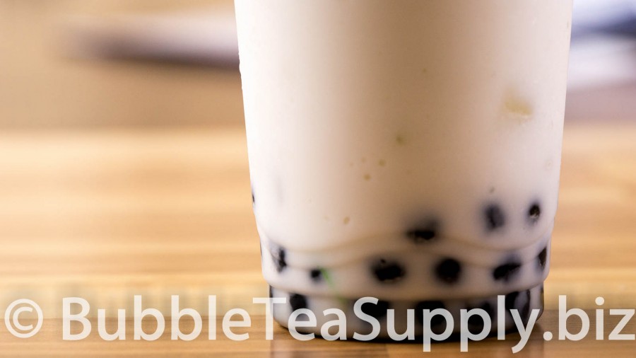 Coconut Bubble Tea with Boba Tapioca Pearls - 03