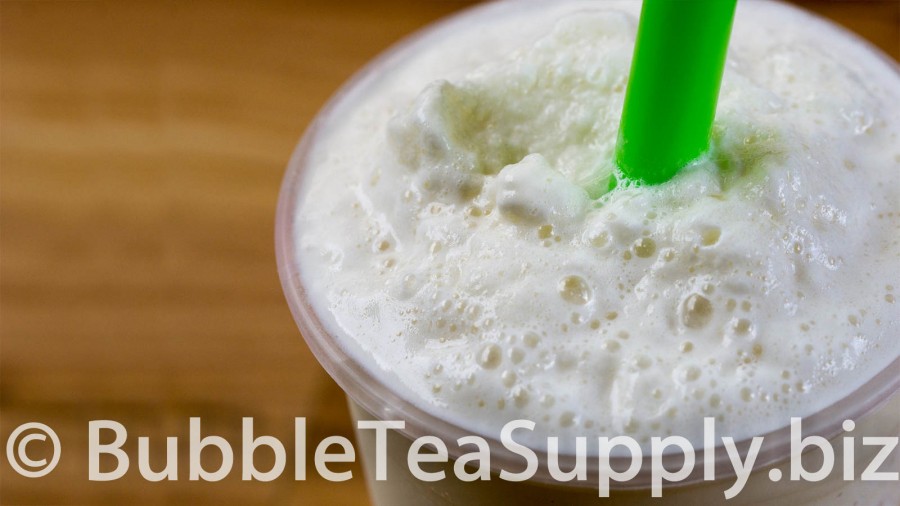 Pina Colada Bubble Tea with Boba Tapioca Pearls - 02