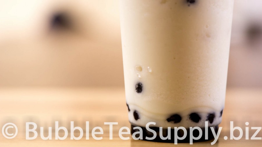 Pina Colada Bubble Tea with Boba Tapioca Pearls - 03