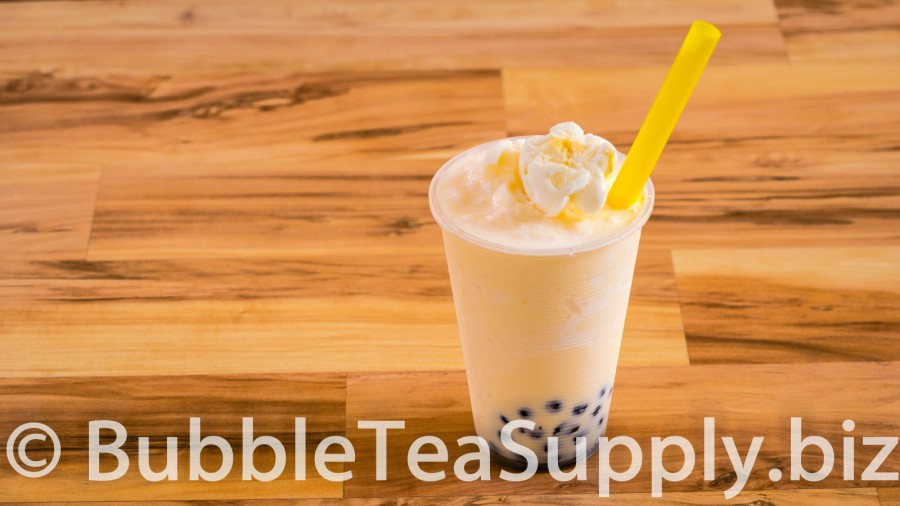 Orange Creamsicle with Boba Tapioca Pearls - 01