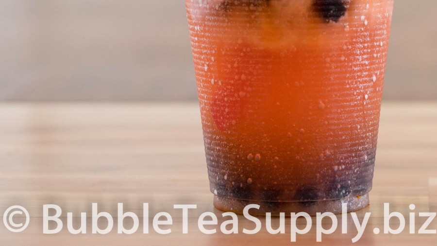 Strawberry Bubble Tea with Li Hing Powder and Boba Tapioca Pearls - 03